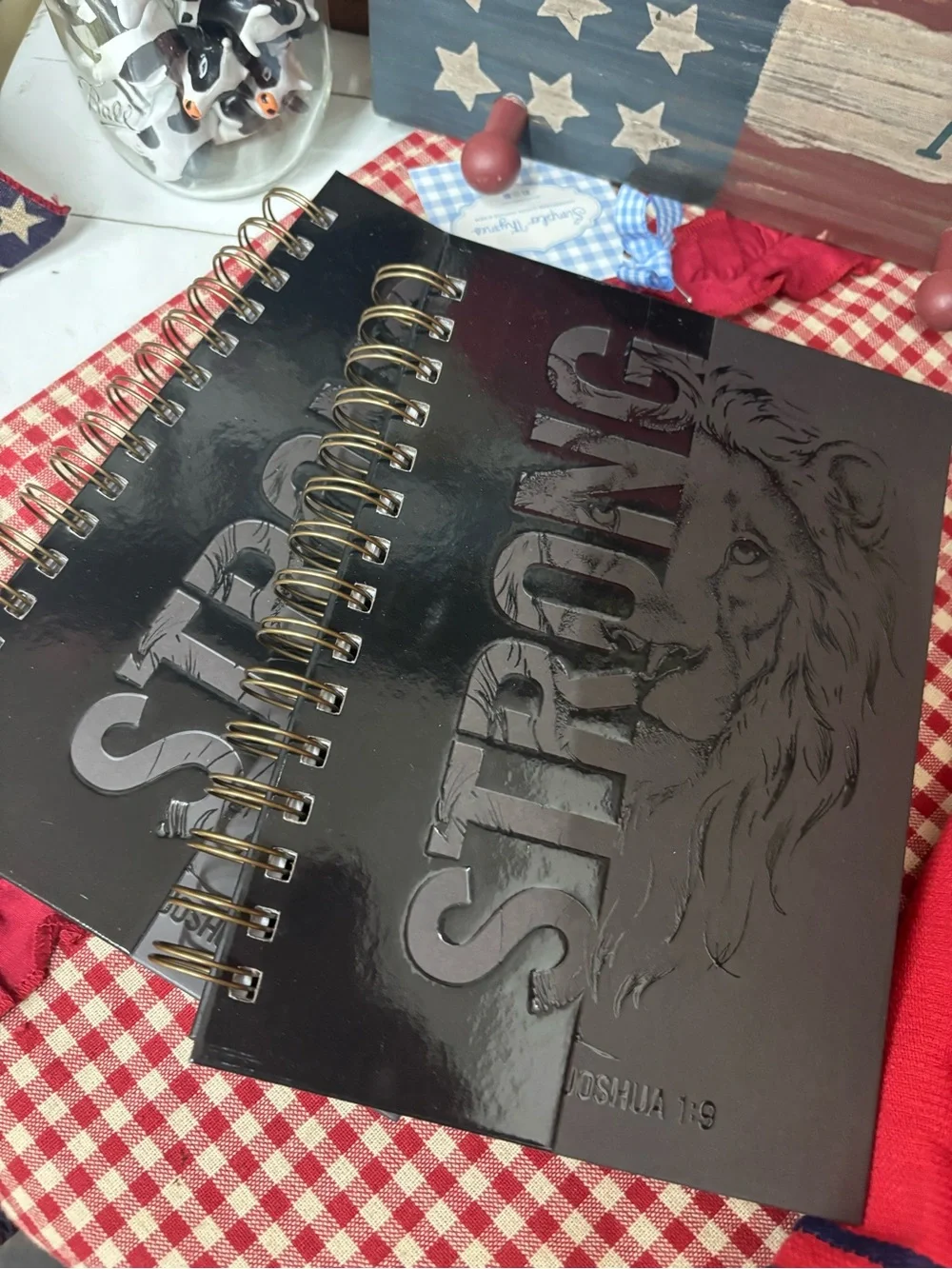 Christian Men’s Journal STRONG  One Spiral Hardcover Notebook - Final Sale
